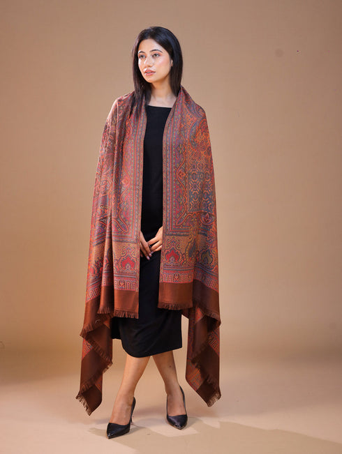 Women's Jamawar Wool Shawl